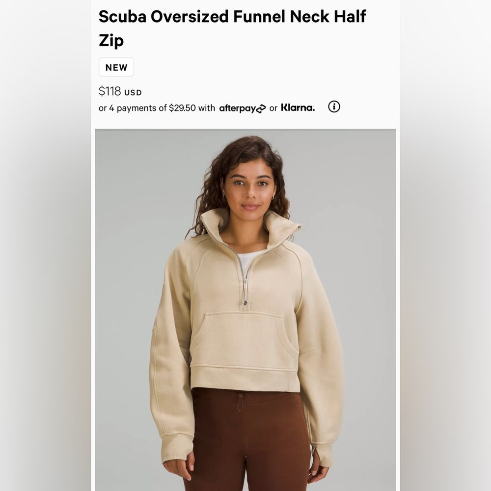 Lululemon scuba cropped jacket